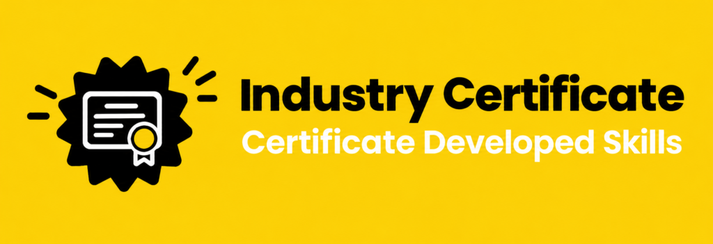 Industry Certificate Banner