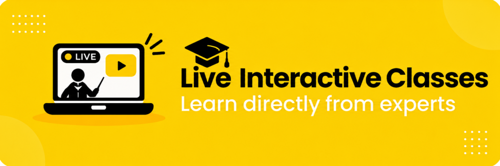 Live Interactive Classes Banner