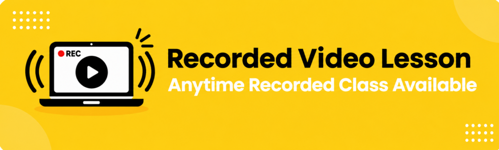 Recorded Video Lesson Banner